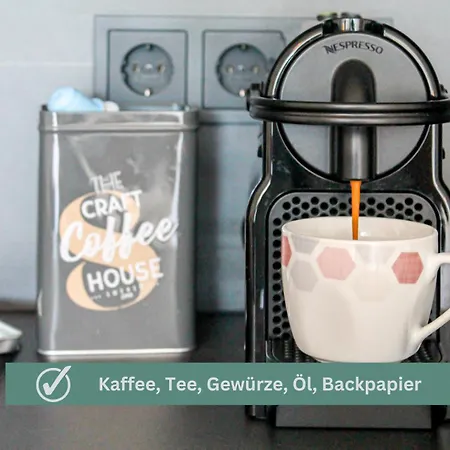 Apartamento Tropical - Fuer Freunde & Familien, Stadtnah, Parkplatz, E-ladestation, Gitterbox Fuer Fahrraeder, Fitnessstudio, Digitale Gaestemappe Mit Restaurant- Und Unternehmenstipps