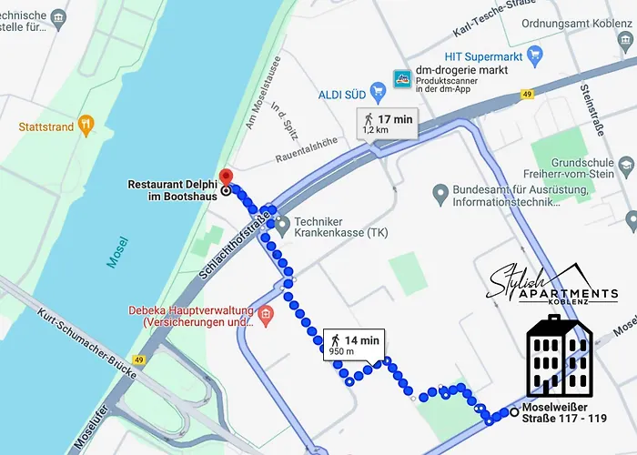 Apartamento Tropical - Fuer Freunde & Familien, Stadtnah, Parkplatz, E-ladestation, Gitterbox Fuer Fahrraeder, Fitnessstudio, Digitale Gaestemappe Mit Restaurant- Und Unternehmenstipps Coblença