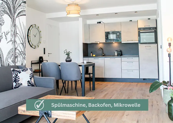 아파트 Tropical - Fuer Freunde & Familien, Stadtnah, Parkplatz, E-ladestation, Gitterbox Fuer Fahrraeder, Fitnessstudio, Digitale Gaestemappe Mit Restaurant- Und Unternehmenstipps 코블렌츠